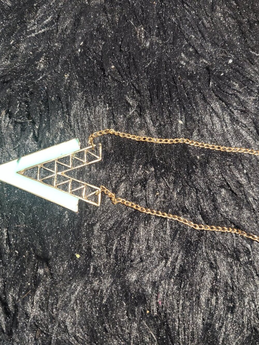 FREE Turquoise gold tone necklace